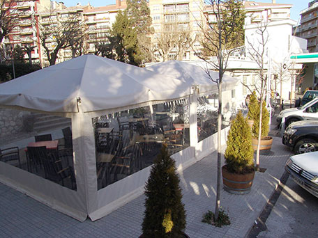 Terrassa exterior Bar Estació Berga